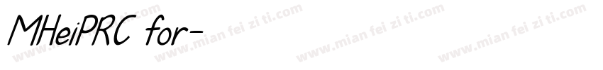 MHeiPRC for字体转换